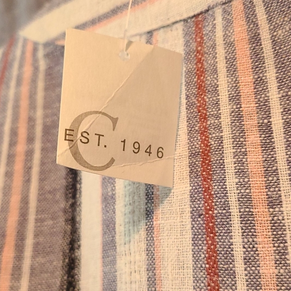 Cato Sportswear Button Up, V-Neck Tunic Spring Awake-Ivory Breeze (22/24) NWT - Picture 9 of 13